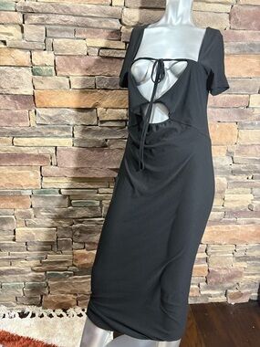 NWT Pretty Little Liars Thing Soft Touch Cut Cut Bust Midi Dress Sz 14